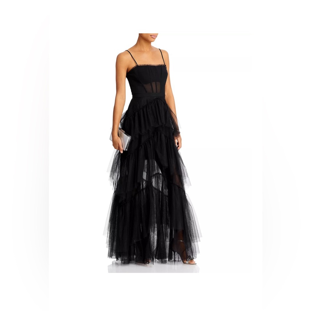 BCBG Women’s Tulle Black gown